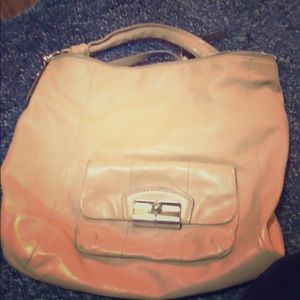Coach bag all leather tan